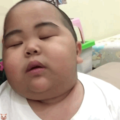 印尼小胖tantan动态表情包30张:大家晚安,宝宝要睡了