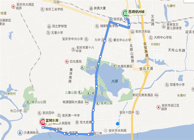 安庆24路公交车路线图,安庆29路公交车路线图 最新!安庆沿江路改造,公交线路改道请注意!