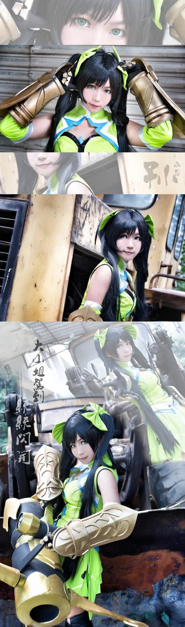 王者荣耀cos:大小姐孙尚香cos,这个小姐姐有股女王范!