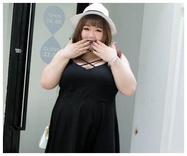170斤女生图片,170斤的女生体型图 端午带170斤女朋友回家,让她穿这大码连衣裙,藏肉减龄