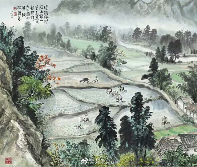 乡村田园山水画 | 柯耀东,1933生于台湾省南投县草屯镇