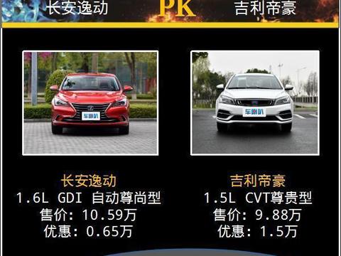 2018新款车型大PK, 当长安逸动遇上吉利帝豪, 谁能略胜一筹?