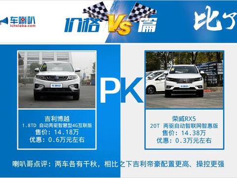 谁说15万左右的SUV就不能豪华？吉利博越和荣威RX5你不妨看一下