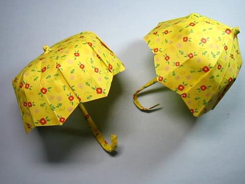 怎么折纸伞,小学生手工简单又漂亮伞的折法,diy手工制作