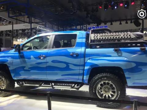 江铃域虎狩猎者改装版，亮相北京车展，2.0T硬派越野