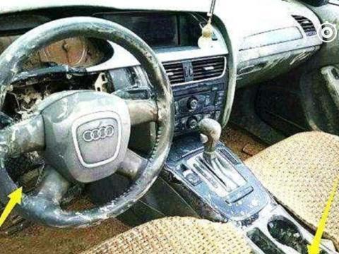 半年的奥迪A4仅6万甩卖，车身完好却无人问津