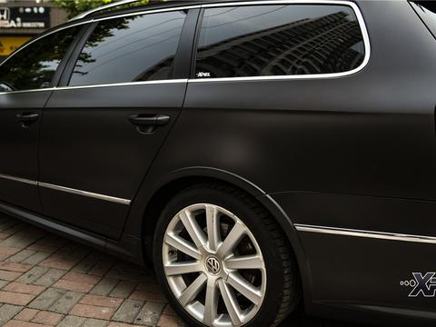 神车大众R36持续经典，贴XPEL隐形车衣磨砂效果效果