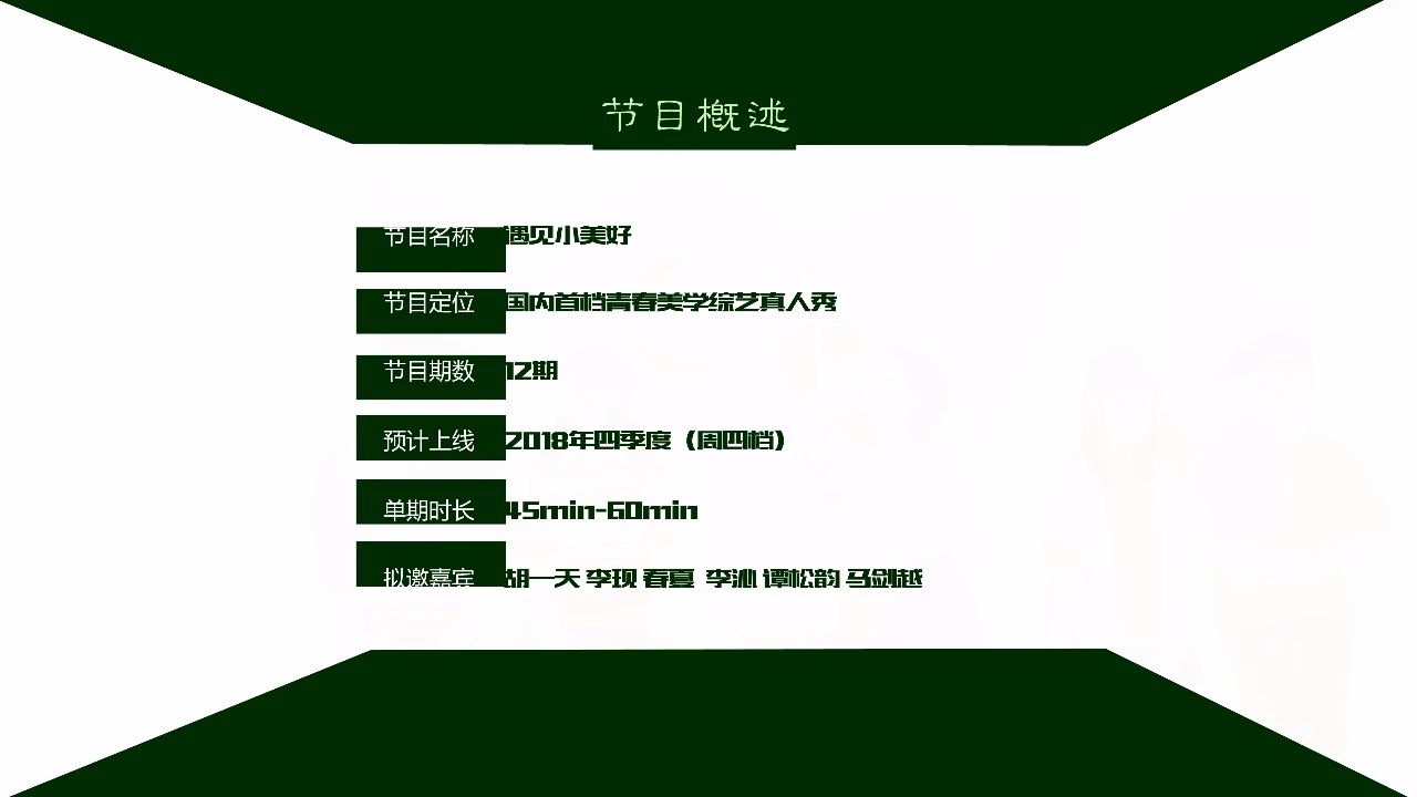 国内首档青春美学综艺真人秀--腾讯网综《遇见