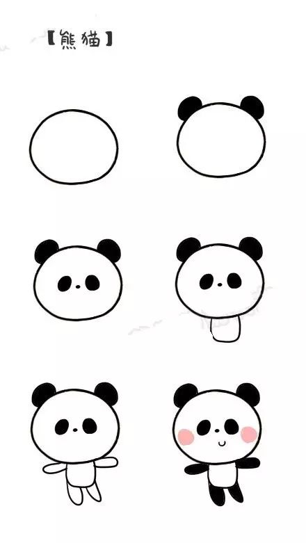 绘画教程生动的人物和可爱的动物的各种简笔画