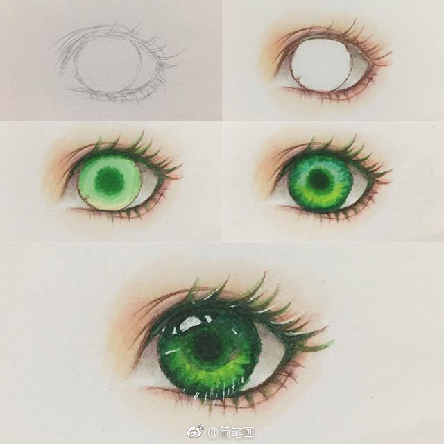 一组实用的动漫人物五官画法~(by:tasuchii)