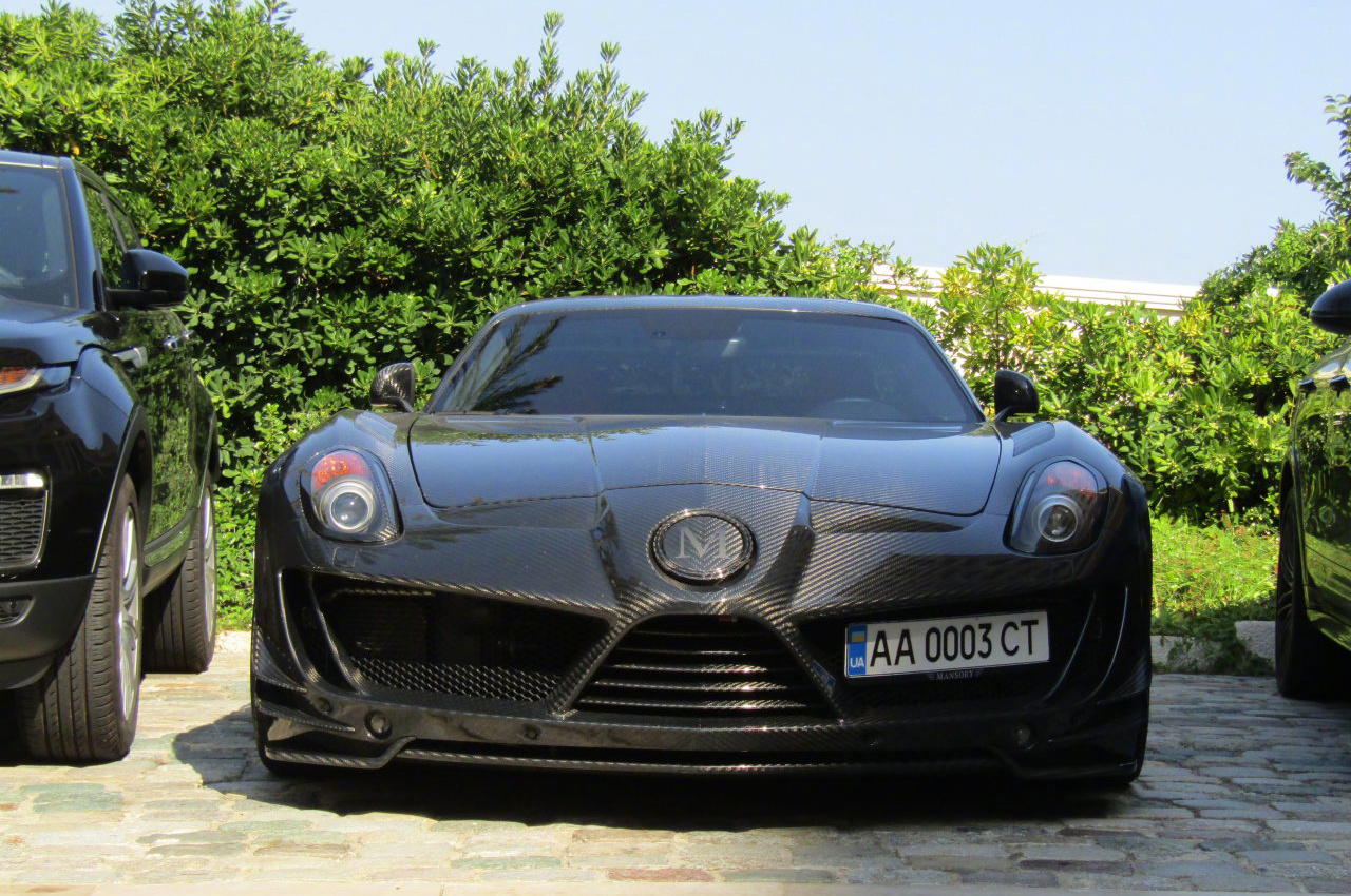 梅赛德斯Mercedes-Benz Mansory SLS AMG Cormeum，一枚黑碳鸥翼!_新浪看点