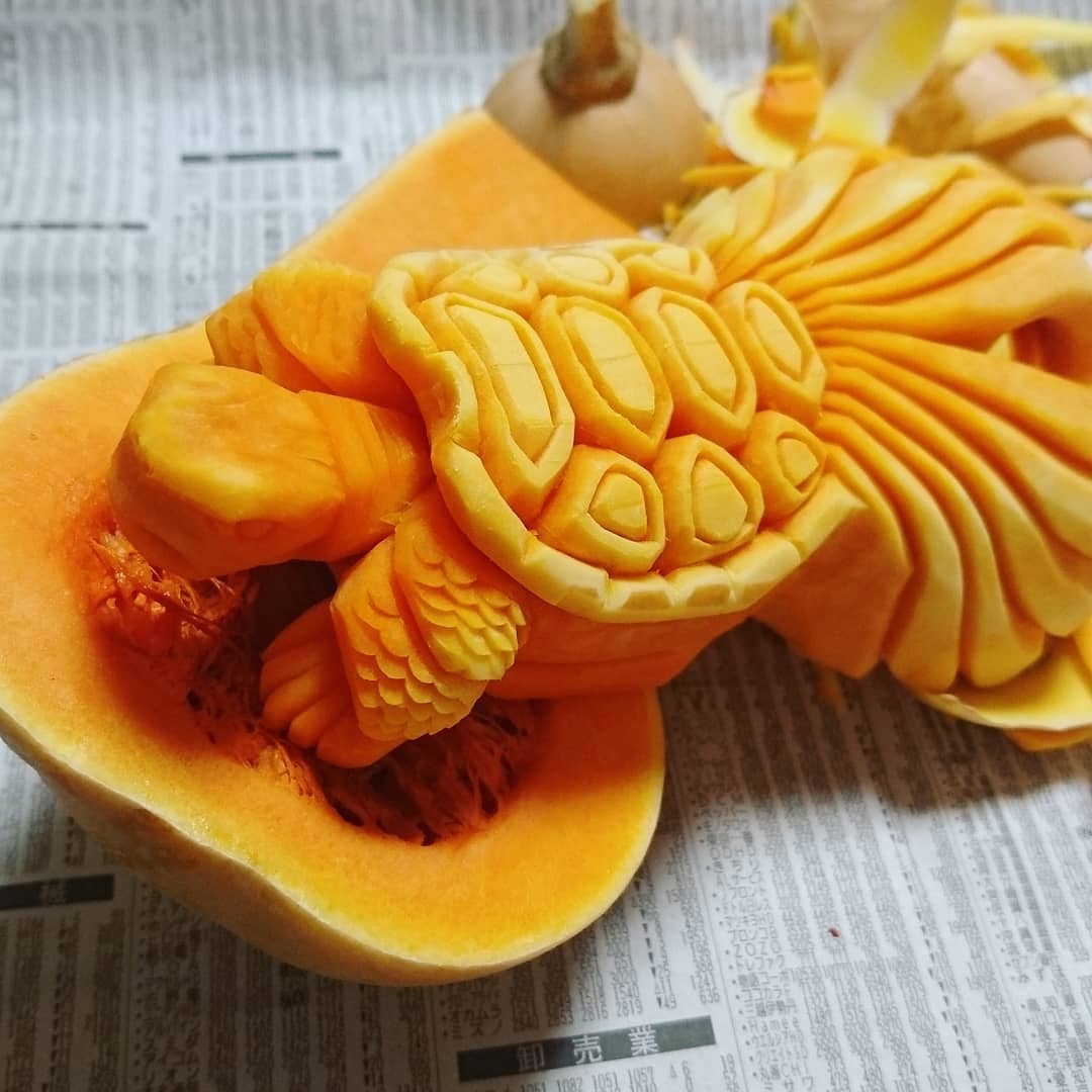 鬼斧神工的刀工,原来水果雕刻还可以这么玩儿!by