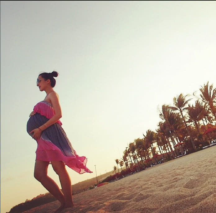 林志颖开启四胎模式?陈若仪晒自拍小腹微隆,网