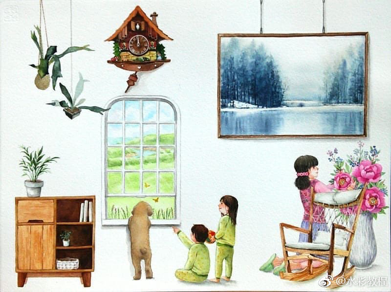 家永远是最温暖的港湾by ins:watercolor_paper_journey