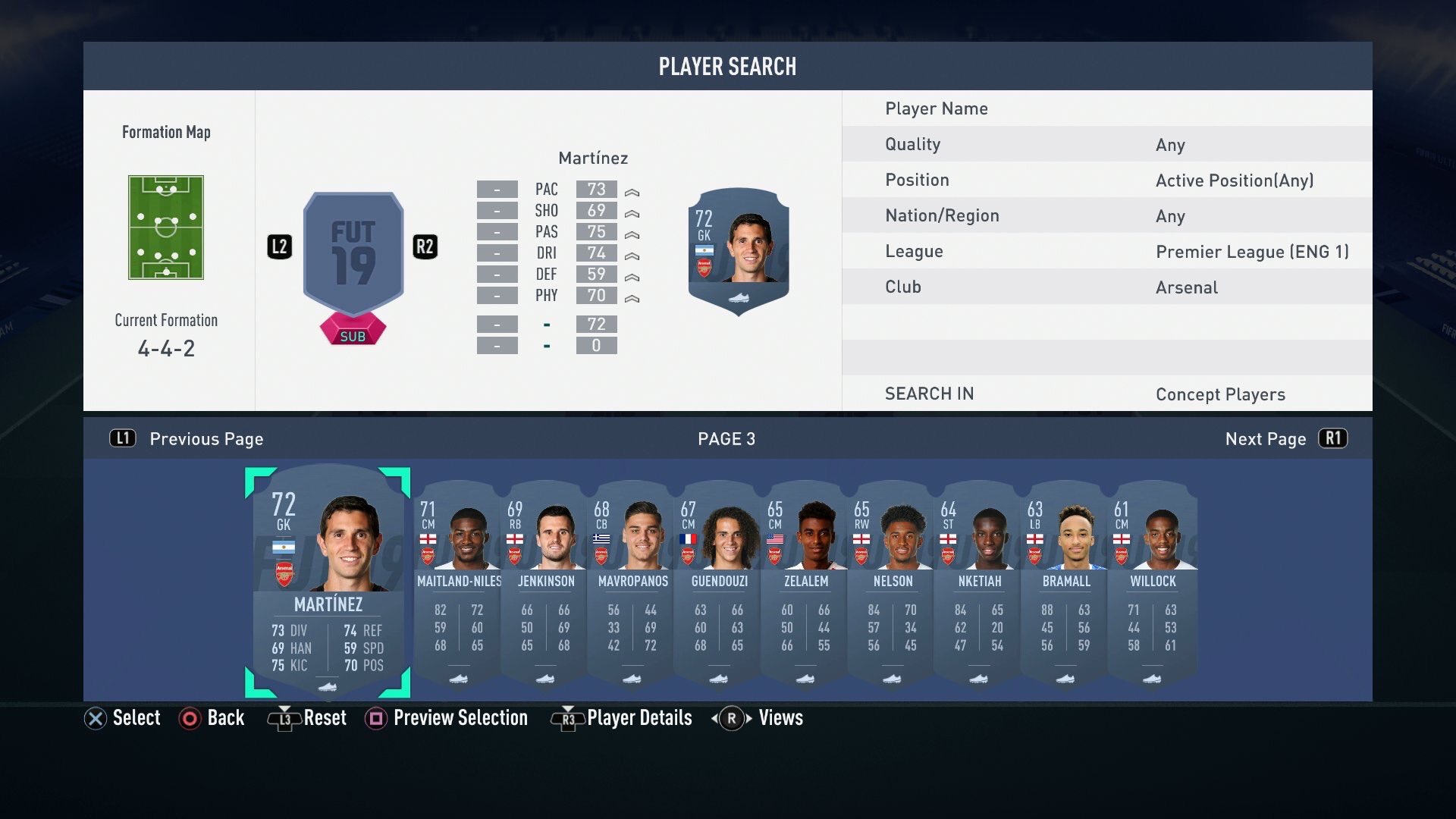 阿森纳各位球员的FIFA19数值。大家觉得数值