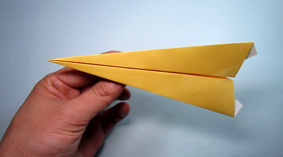 飞得远的纸飞机折纸,一张正方形纸一分钟折纸飞机