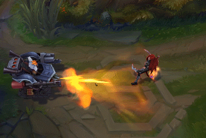 模型&回城动画战士,兰博突然饮下一罐汽油,然后在自己的武器口开始