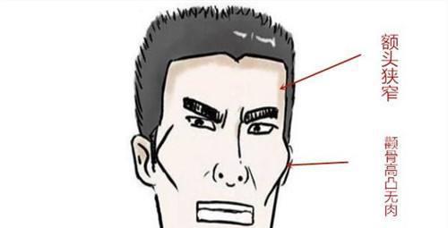额头狭窄,生活艰辛