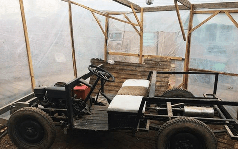 土也有土的追求 东北大爷手工造出路虎卫士! 底盘方向盘亮瞎!