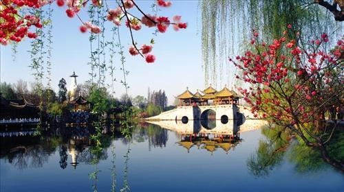 江苏扬州瘦西湖美景，让你美不胜收