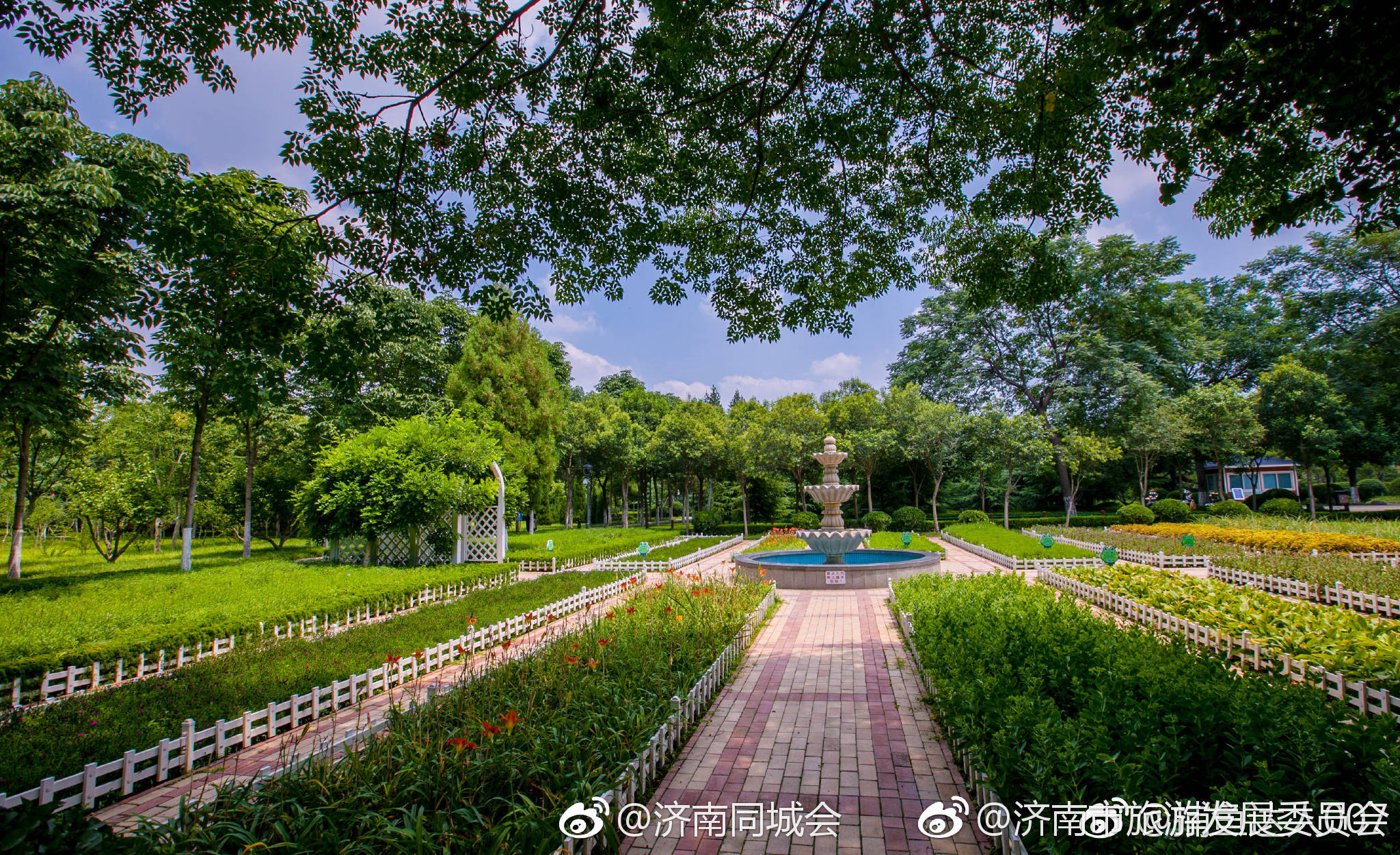 苗圃公园环境幽静,植被茂盛,是济南市区西部市