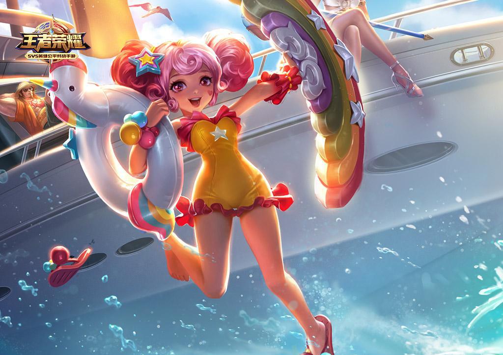 王者荣耀 3D视角下周瑜战令皮肤和小乔在一起 你们看是不是和般配图片