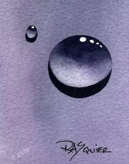 「绘画教程」教你用水彩画个晶莹剔透的小水滴,还挺逼真的哦