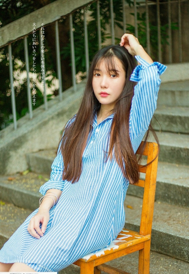 清纯秀气端庄黑直长发氧气美女清新唯美女神写真集 @微相册 @微博摄影