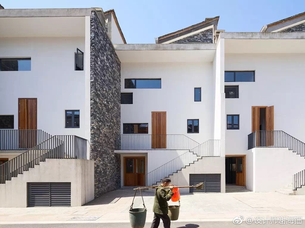 浙江富阳文村,由王澍设计