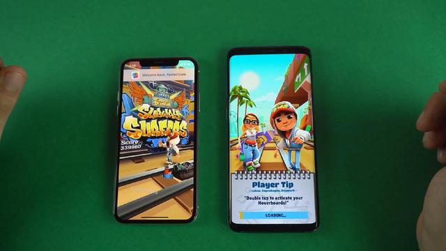 iOS12让iPhoneX速度提升多少?和三星S9比就