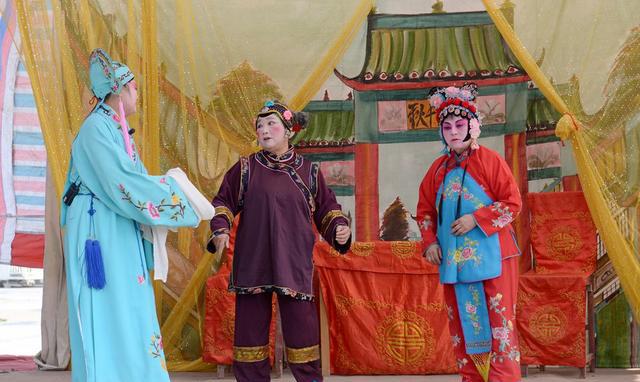 博爱县怀邦剧团直属剧团演出的传统怀梆戏“老少换”剧照图集