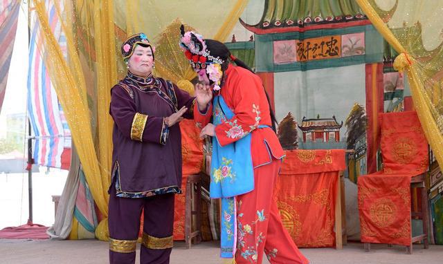 博爱县怀邦剧团直属剧团演出的传统怀梆戏“老少换”剧照图集