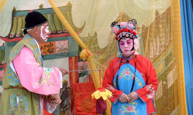 博爱县怀邦剧团直属剧团演出的传统怀梆戏“老少换”剧照图集