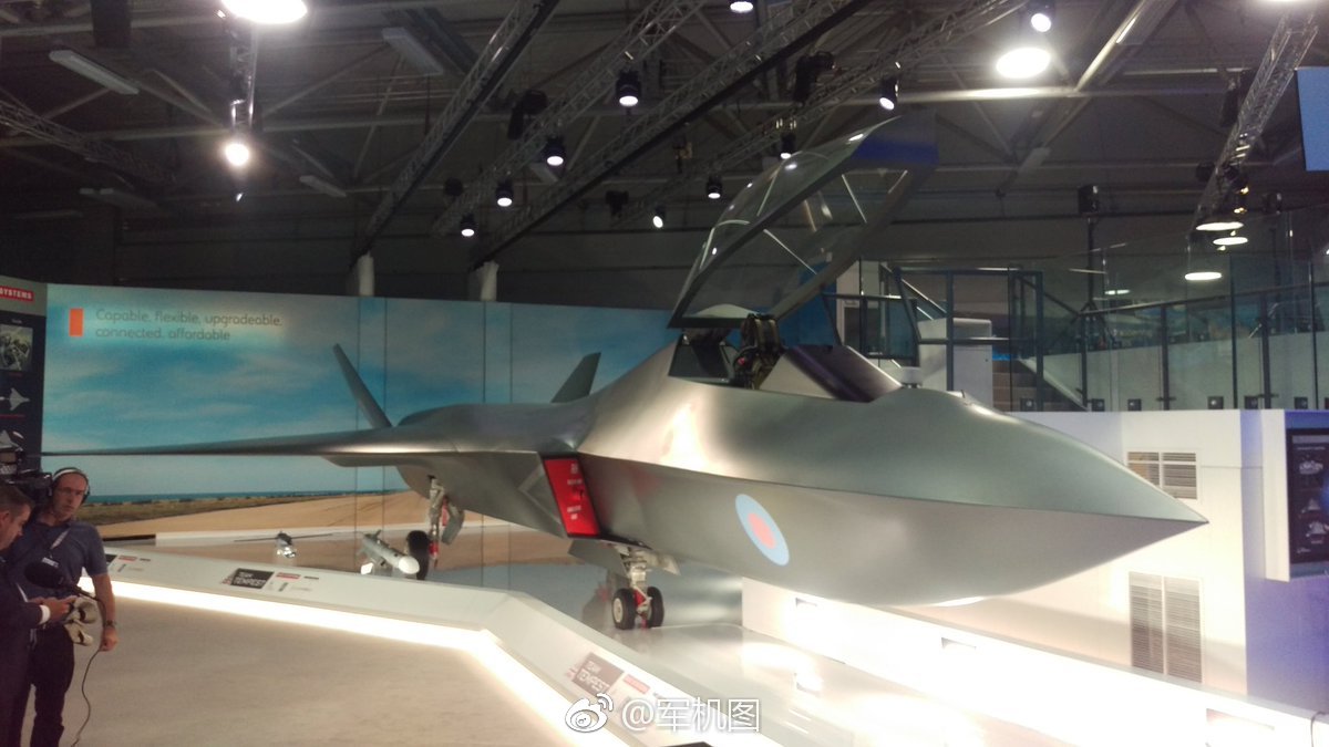 英国第六代战斗机Tempest(暴风雨)模型首次亮