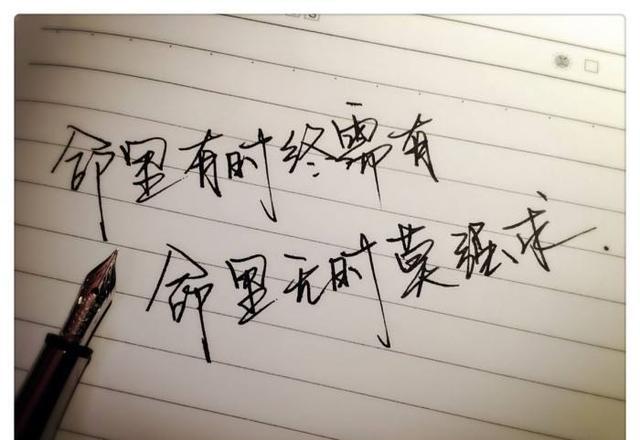 原钢笔字草书图片