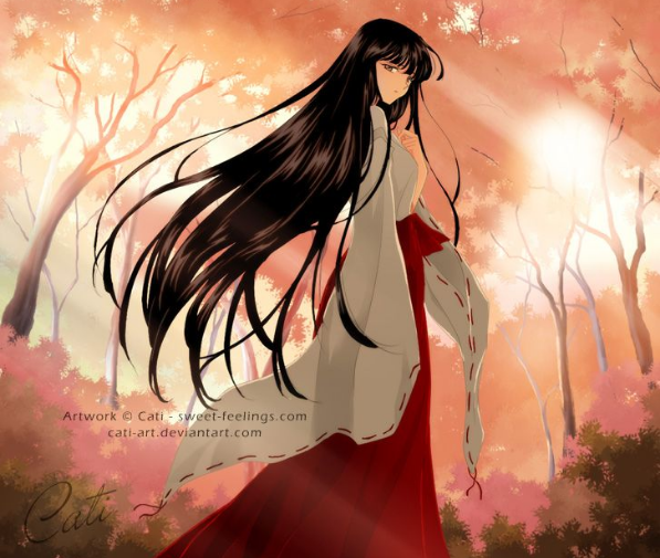 犬夜叉桔梗和奈落相遇图片