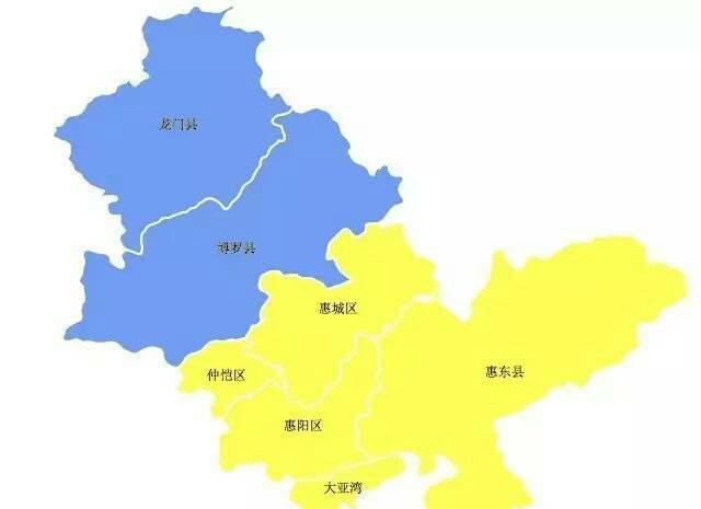 1959年并入增城县,1961年恢复龙门县建制,属于惠阳地区