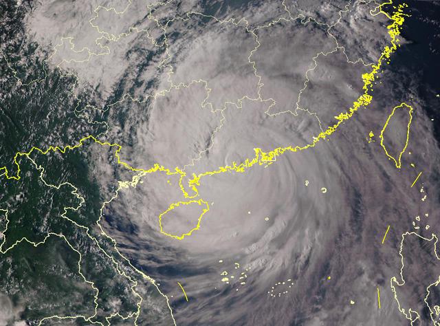 台风山竹对广东影响趋于结束 广东沿海正在抢