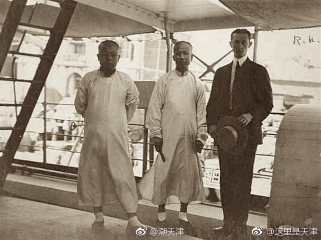 光绪三十一年天津卫，第一代海河金钢桥