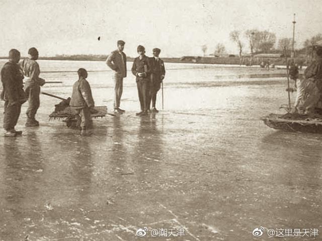 光绪三十一年天津卫，第一代海河金钢桥