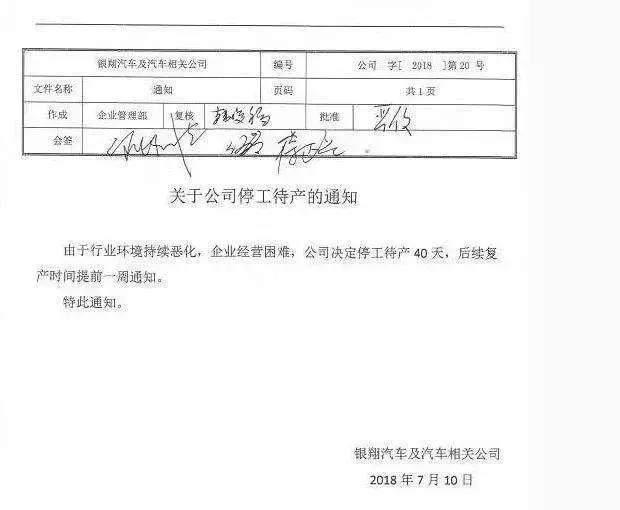 停工、裁员、拖欠工资!曾创造“梦幻速度”的这家车企危险了?