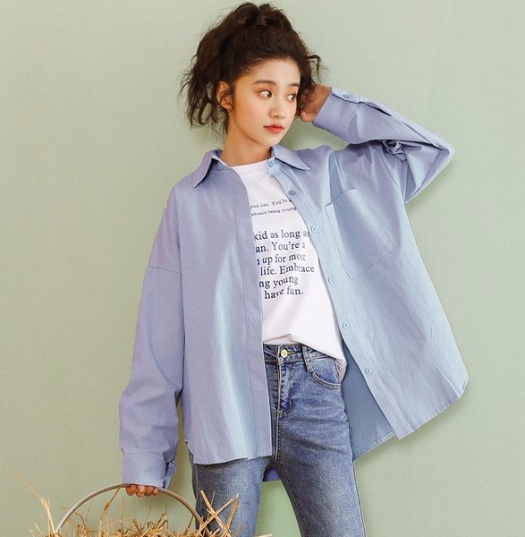 夏季文艺范轻松get 气质女生衬衫衣服搭配技巧