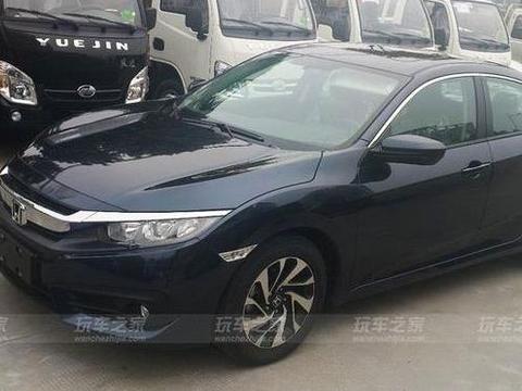 十代思域手动暗金蓝改装改装 Type R前脸更帅气