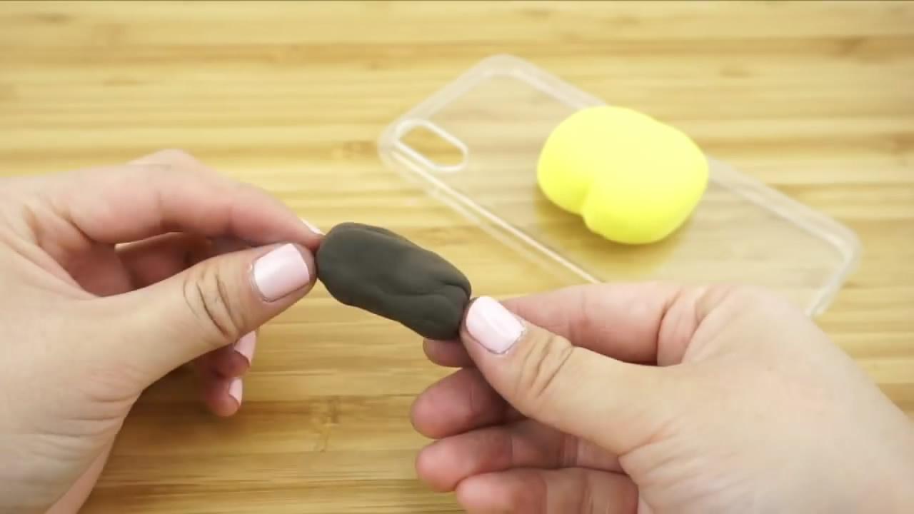 用粘土制作可爱的卡通手机壳, 方法简单, 看一遍