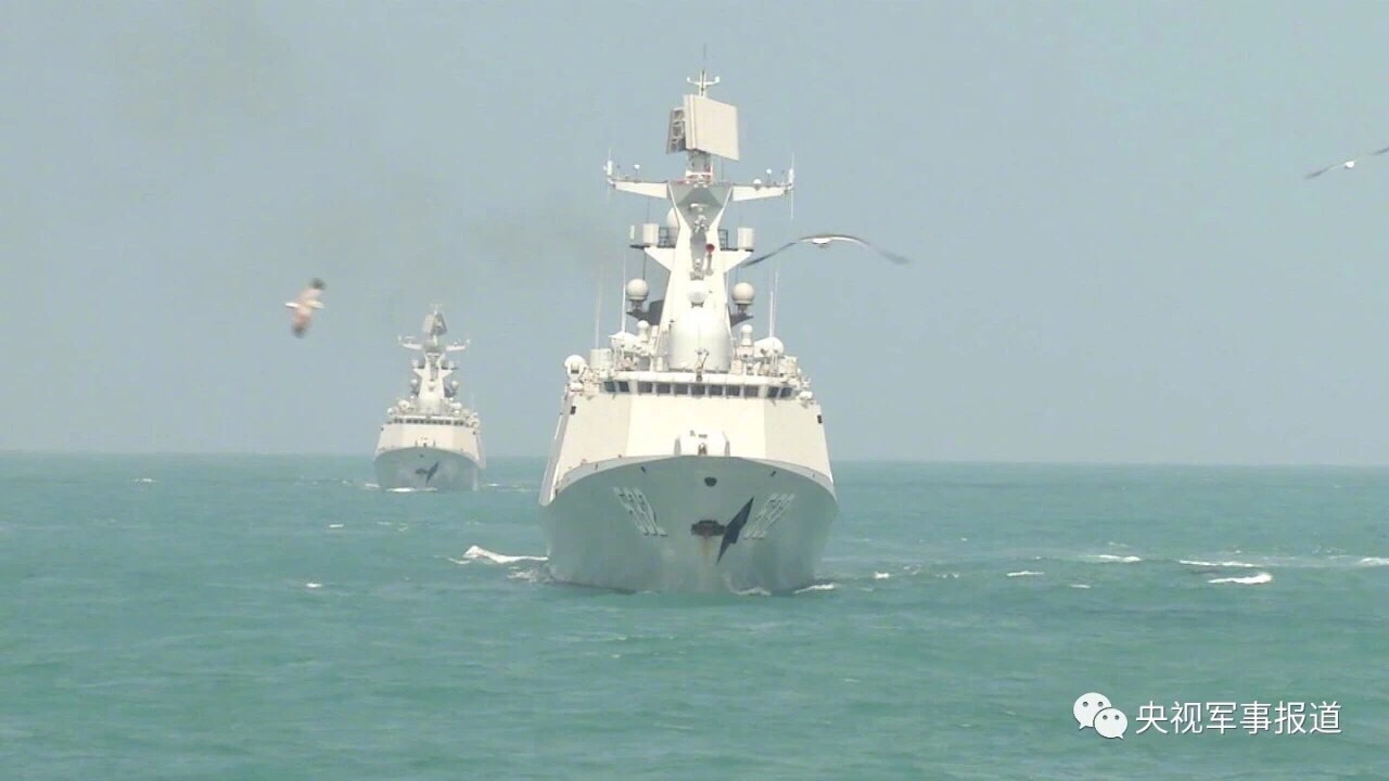 驱逐舰支队练兵:好多054A