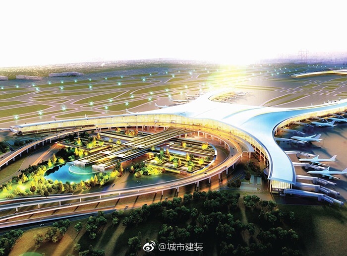 城市建装机场工程项目:重庆江北国际机场T3航站楼。