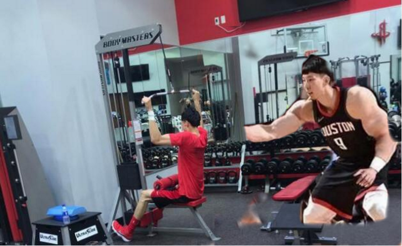 周琦紧跟詹姆斯步伐做力量训练,打好夏季联赛
