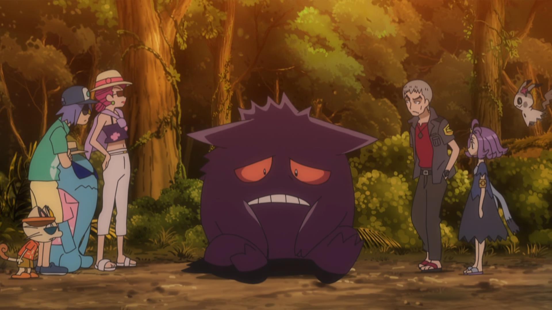 神奇宝贝日月73:耿鬼把萌妹按入体内,火箭队一集赚翻!