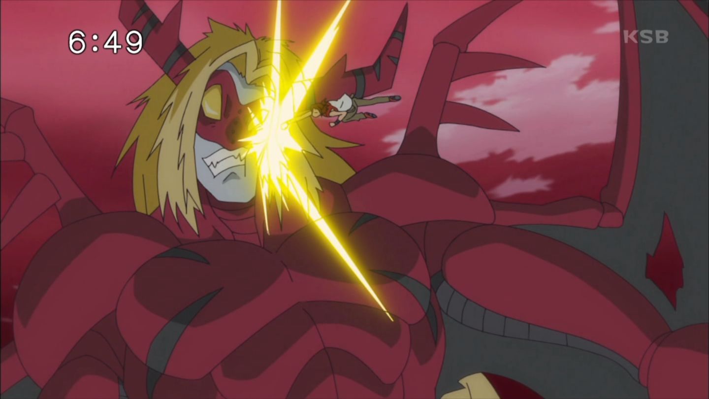 《数码宝贝》小丑皇与究极吸血魔兽谁跟厉害?