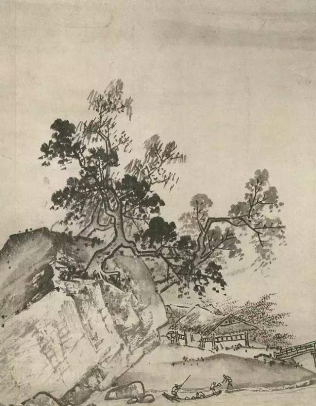 南宋· 夏圭山水欣赏,强烈的空寂之感!